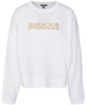 Women's Barbour International Dakota Sweatshirt - White