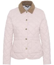 Women's Barbour Deveron Quilted Jacket - PRIMROSE PINK/IC