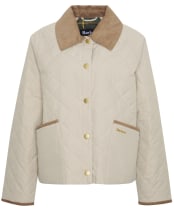Women's Barbour Anise Quilted Jacket - Light Sand / Ancient Tartan