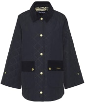 Women's Barbour Corinne Quilted Jacket - Black / Ancient 