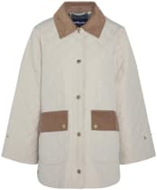 Women's Barbour Corinne Quilted Jacket - Light Sand / Ancient Tartan