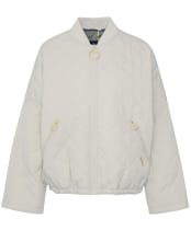 Women's Barbour Emlyn Quilted Jacket - Light Sand / Ancient Tartan