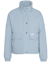 Women's Barbour International Zola Quilted Jacket - Light Steel Blue