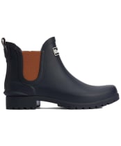 Women's Barbour Wilton Ankle Welly - NAVY/BRAN