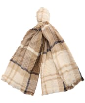 Women's Barbour Faith Tartan Wrap - Safari Tartan