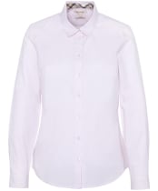 Women's Barbour Derwent Shirt - PINK/HESSIAN TAR