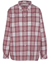 Women's Barbour Angelonia Oversized Cotton Shirt - TEA ROSE / CLOUD