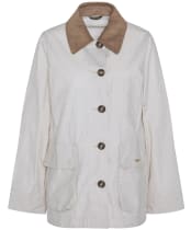 Women's Barbour Averie Showerproof Jacket - Oatmeal / Ancient Tartan