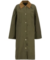 Women's Barbour Ettie Showerproof Jacket - Dusky Green / Ancient Tartan