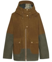 Women's Barbour Hayley Showerproof Jacket - Breen / Dusky Green