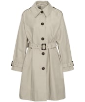 Women's Barbour Maia Showerproof Jacket - Light Sand / Rosemary Tartan