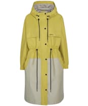 Women's Barbour Evie Showerproof Parka - Limeade / Light Sand