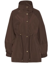 Women's Barbour Suri Showerproof Jacket - Walnut / Safari Dress Tartan