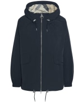 Women's Barbour Orson Showerproof Jacket - Black / Safari Dress Tartan