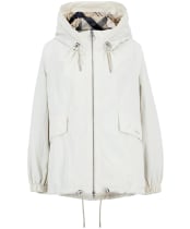 Women's Barbour Orson Showerproof Jacket - Light Pearl / Safari Tartan
