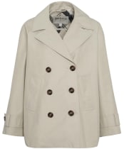 Women's Barbour Maisy Showerproof Jacket - Light Sand / Safari Tartan