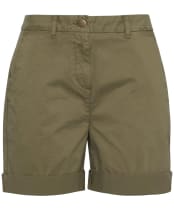 Women's Barbour Chino Shorts - Khaki