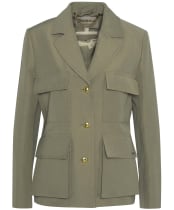 Women's Barbour Atlas Utility Tailored Jacket - GREEN/SAFARI DRE