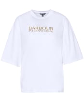 Women's Barbour International Dakota T-Shirt - White