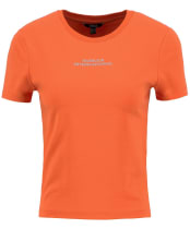Women's Barbour International Estella T-Shirt - MANDARIN ORANGE