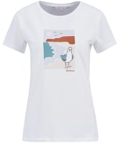 Women's Barbour Merseyside T-Shirt - White