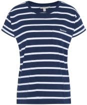 Women's Barbour Otterburn Stripe T-Shirt - Navy / White