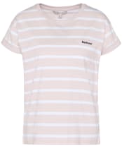 Women's Barbour Otterburn Stripe T-Shirt - Primrose Pink
