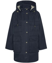 Women's Barbour Khai Waterproof Jacket - Dark Navy / Rosemary
