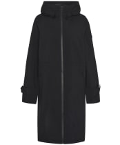 Women's Barbour International Longline Kyra Waterproof Jacket - Black