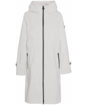 Women's Barbour International Longline Kyra Waterproof Jacket - Silver Birch