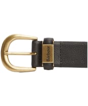 Men's Barbour Clyde Leather Belt - Black