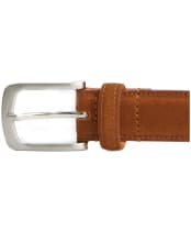 Men's Barbour Spey Suede Leather Belt - Sand