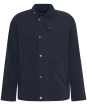 Men's Barbour Tracker Casual Cotton Jacket - Navy