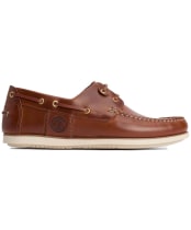 Men's Barbour Wake Boat Shoe - Cognac