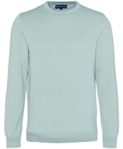 Men's Barbour Pima Cotton Crew Neck Sweater - Pale Apple
