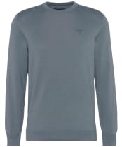 Men's Barbour Pima Cotton Crew Neck Sweater - Vintage Teal