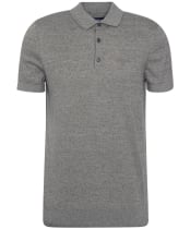 Men's Barbour Buston Short Sleeve Knitted Polo Shirt - Uniform Green