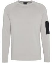 Men's Barbour International Blades Cotton Crew Neck Jumper - Mist