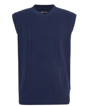 Men's Barbour Navar Knitted Vest - Navy