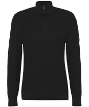 Men's Barbour International Dune Funnel Neck Jumper - Black