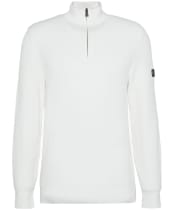 Men's Barbour International Dune Funnel Neck Jumper - Whisper White