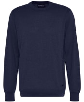 Men's Barbour Bayfield Knitted Crew Jumper - Navy
