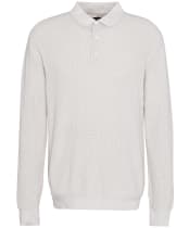 Men's Barbour Holt Waffle Knitted Polo Shirt - Mist