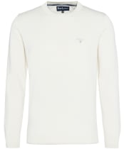 Men's Barbour Lingwood Compact Cotton Crew Sweater - Antique White
