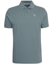 Men's Barbour Tartan Pique Polo Shirt - Vintage Teal
