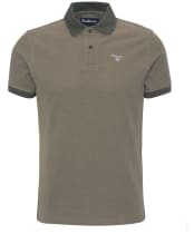 Men's Barbour Sports Polo Mix Shirt - Uniform Green
