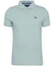Men's Barbour Lightweight Short Sleeve Sports Cotton Polo Shirt - Pale Apple