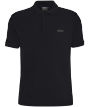 Men's Barbour International Charlie Textured Polo Shirt - Black