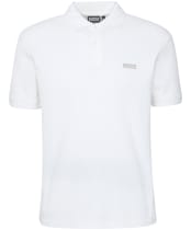 Men's Barbour International Charlie Textured Polo Shirt - Whisper White