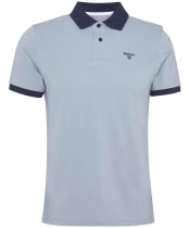 Men's Barbour Lynmouth Tipped Tailored Fit Polo Shirt - Lead